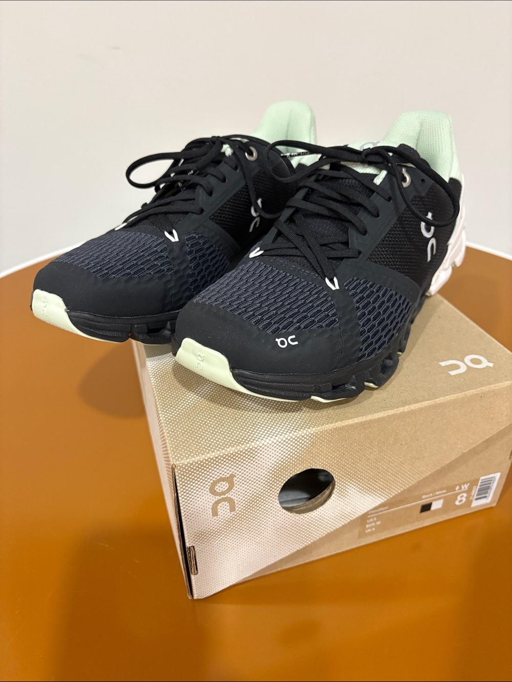 On Running Women's Black with Mint Performance Trainers